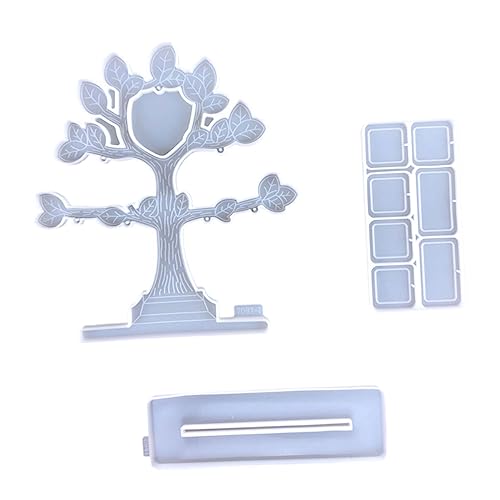VILLFUL Silikonform Bilderrahmen Baum Design DIY Mold für Epoxidharz Fotorahmen Herstellung Kreative Handarbeit Bastelbedarf Transparent Silikonform für Dekoration von VILLFUL
