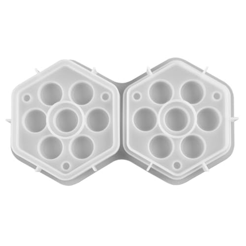 VILLFUL Silikonform Hexagon Aufbewahrungsbox Flexibel Langlebig DIY Epoxidharz Gießform für Schmuckgestaltung Geschenkidee für Bastler und Kreative von VILLFUL