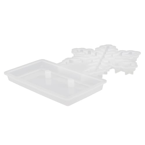 VILLFUL Silikonform Schneeflocke Weihnachtsdeko Flexibel Langlebig DIY Gießform für Epoxidharz und Handwerkskunst Kreative Schneeflocke für Tischdekoration und Anhänger von VILLFUL
