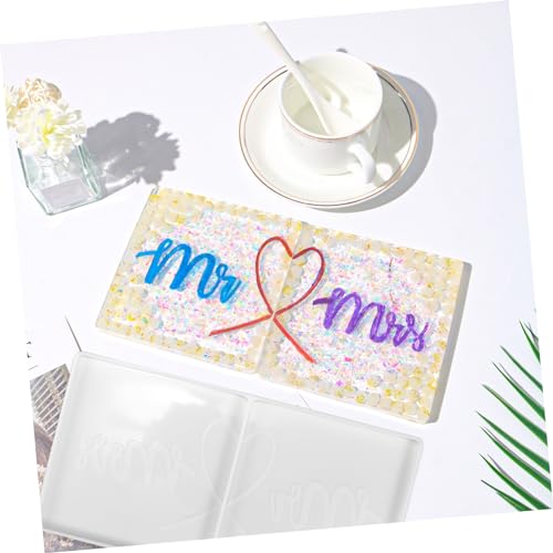 VILLFUL Silikonform Untersetzer DIY Epoxidharz Gießform Silikon Coaster Mold Hitzebeständig Rutschfest Glatte Oberfläche für Heimdeko Familientreffen Kreative Bastelprojekte Teilig von VILLFUL