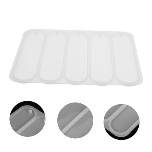 VILLFUL Silikonform für Lesezeichen aus Flexiblem Reißfestem Material DIY Epoxidharz Gießform mit Ovalen Formen für Buchzeichen und Bastelideen Langlebig und Sicher für Kreatives von VILLFUL