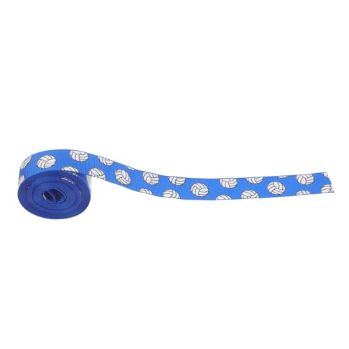 VILLFUL Sportliches Schleifenband Breit Langlebiges Polyester Volleyball Glatte Kanten gegen Ausfransen für Geschenkverpackung Basteln und Dekoration von VILLFUL