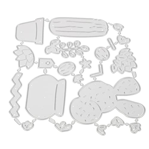 VILLFUL Stanzform Mit Kaktusmuster Metallstanze Für Scrapbooking Diy-bastelset Kaktus-stanzformen Aus Karbonstahl Für Papierdekoration von VILLFUL