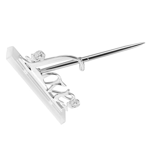 VILLFUL Stifthalter Für Brautverlobung Unterschriftenstift Mit Ständer Kugelschreiber Stifthalter Für Brautverlobung Unterschriftenkugelschreiber Zertifikat Gästestift von VILLFUL