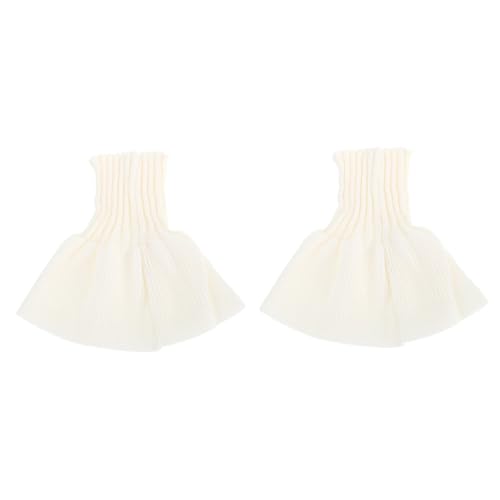 VILLFUL Strick Kunstärmel Weiß Weiche Fake Praktische Abnehmbare Manschetten Elegant Für Damen Alltag Und Festliche Outfits von VILLFUL