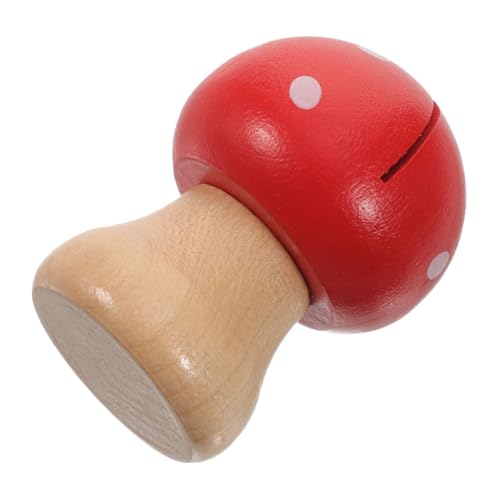 VILLFUL Süßer Holzpilz Memo Clip Niedliche Schreibtischdekoration für Notizen Fotos und Visitenkarten für Büro und Zuhause und Langlebig aus Holz von VILLFUL