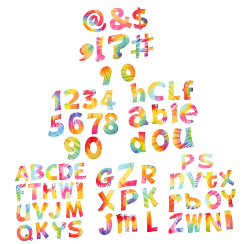 VILLFUL Teiliges Buchstabenpapier mit Buntem Batikmuster Vielseitige Buchstaben Cutouts für Bulletin Boards Klassenraum Wanddeko DIY Bastelpapier für Party Klassenzimmerdekoration VILLFUL Teiliges Buchstabenpapier mit Buntem Batikmuster Vielseitige Buchstaben Cutouts für Bulletin Boards Klassenraum Wanddeko DIY Bastelpapier für Party Klassenzimmerdekoration von VILLFUL