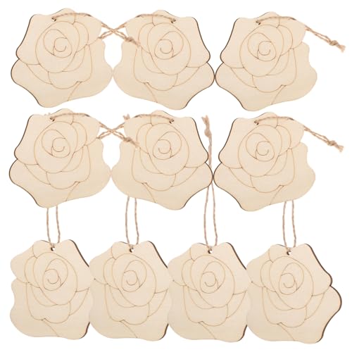 VILLFUL Teiliges Holzblumen Deko Anhänger Unvollendete Holzplatten Basteln Leicht Für DIY Handwerksprojekte Kreativ Kunsthandwerk Naturholz Cutouts VILLFUL Teiliges Holzblumen Deko Anhänger Unvollendete Holzplatten Basteln Leicht Für DIY Handwerksprojekte Kreativ Kunsthandwerk Naturholz Cutouts von VILLFUL