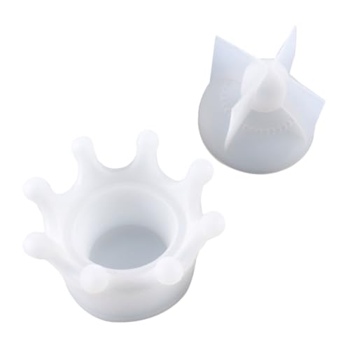 VILLFUL Teiliges Silikonform für Aufbewahrungsbox in Kronenform mit Deckel Vielseitiges Epoxidharz-mould für DIY Schmuckkästchen Kerzenhalter und Dekoration Einfaches Entformen VILLFUL Teiliges Silikonform für Aufbewahrungsbox in Kronenform mit Deckel Vielseitiges Epoxidharz-mould für DIY Schmuckkästchen Kerzenhalter und Dekoration Einfaches Entformen von VILLFUL