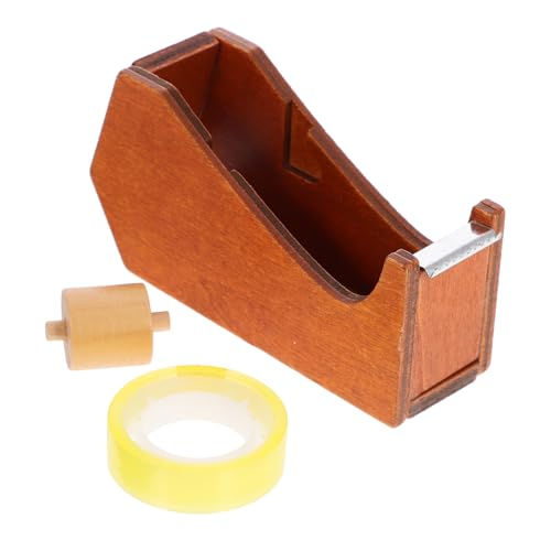 VILLFUL Tierischer Klebebandspender aus Holz Stabiler Tape Cutter mit Verspieltem Design Praktischer Klebebandhalter für Schreibtisch Vielseitig Einsetzbar für Verschiedene Klebearbeiten von VILLFUL