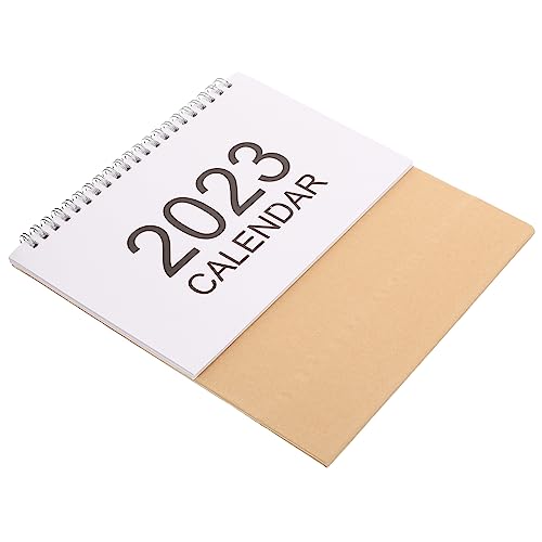 VILLFUL Tischkalender Notizblock Praktischer Kalender 2023 Terminkalender Stehender Klappkalender Memokalender Doppeldraht Bindungskalender Stehkalender Desk Memos Kalender Kleiner von VILLFUL