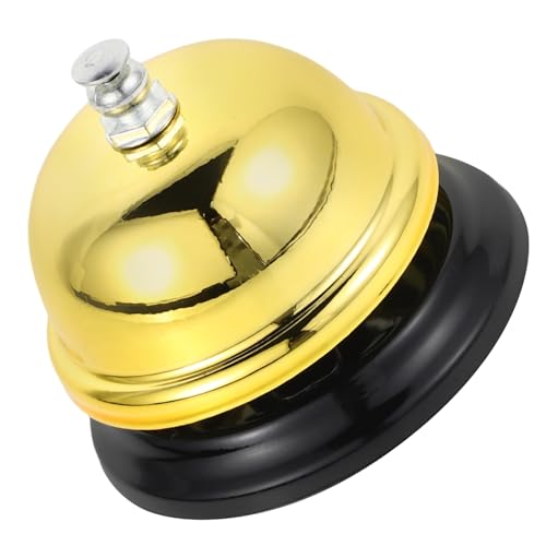 VILLFUL Tragbare Glocke Serviceklingel Anrufen Glocke Von Hand Drücken Restaurantglock -Ringer Für Den Service Barspiel Glocke Service-Desk-Glocke Klingeln Für Service Golden Legierung VILLFUL Tragbare Glocke Serviceklingel Anrufen Glocke Von Hand Drücken Restaurantglock -Ringer Für Den Service Barspiel Glocke Service-Desk-Glocke Klingeln Für Service Golden Legierung von VILLFUL