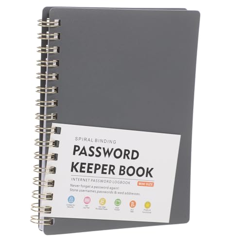 VILLFUL Tragbares Passwort Notizbuch mit Bunten Alphabetischen Vielseitiger Passwort Organizer für Senioren für Einfache Verwaltung von Passwörtern von VILLFUL