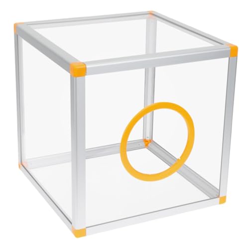 VILLFUL Transparente Große Würfel Losbox aus Aluminium und PVC Vielseitiger Behälter mit Schlitz für Spenden Abstimmungen Vorschläge für Partys Fundraising und Veranstaltungen VILLFUL Transparente Große Würfel Losbox aus Aluminium und PVC Vielseitiger Behälter mit Schlitz für Spenden Abstimmungen Vorschläge für Partys Fundraising und Veranstaltungen von VILLFUL