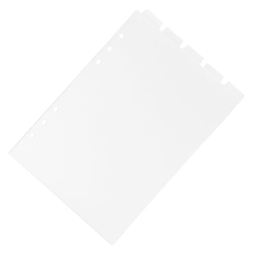VILLFUL Transparente Notebook Trennblätter Abnehmbare PVC Divider mit Beschreibbaren Registern für Ringbuch Notizbuch Berichte und Präsentationen zur Organisation von Dokumenten VILLFUL Transparente Notebook Trennblätter Abnehmbare PVC Divider mit Beschreibbaren Registern für Ringbuch Notizbuch Berichte und Präsentationen zur Organisation von Dokumenten von VILLFUL