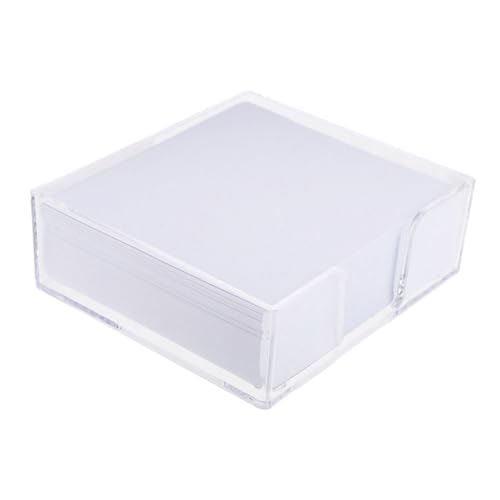 VILLFUL Transparente Notizzettel in Box Nachfüll-memo Pads für Büro Zuhause und Schule Praktischer Ziehspender für Schnelle Notizen und Erinnerungen Organisierte Schreibtischlösung von VILLFUL