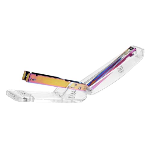 VILLFUL Transparenter Acryl tacker mit Stabiler Heftfunktion Praktischer Handhefter für Büro Schule und Lehrer Langlebiger Klarer Kunststoff stapler mit Regenbogenfarbenem Design VILLFUL Transparenter Acryl tacker mit Stabiler Heftfunktion Praktischer Handhefter für Büro Schule und Lehrer Langlebiger Klarer Kunststoff stapler mit Regenbogenfarbenem Design von VILLFUL