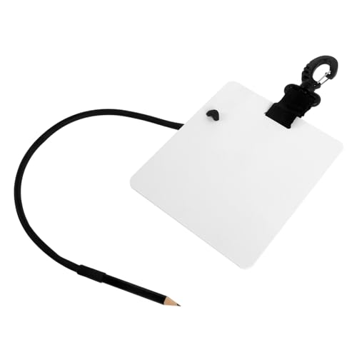 VILLFUL Unterwasser Schreibtafel mit Clip und Bleistift Wasserdichtes Tauch Notizbuch für Vielseitige Unterwasseraktivitäten Leichtes und Langlebiges Design Zubehör für Taucher von VILLFUL