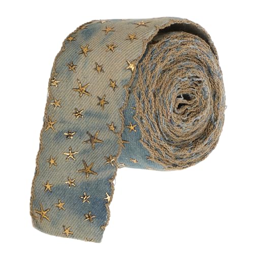 VILLFUL Vintage Denim Ribbon mit Textur für Diy Projekte Breit Yards für Haarschmuck und Kleidung Einzigartiges Stilvolles Design von VILLFUL