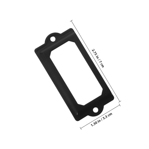 VILLFUL Vintage Etikettenhalter aus Eisen Retro Küchenschrank Beschriftungsrahmen Metallblech Namensschild Halter für Büro Regal Aktenschrank Einfache Befestigung VILLFUL Vintage Etikettenhalter aus Eisen Retro Küchenschrank Beschriftungsrahmen Metallblech Namensschild Halter für Büro Regal Aktenschrank Einfache Befestigung von VILLFUL