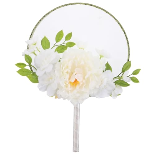 VILLFUL Vintage Runder Fächer mit Quaste und Blumen Traditioneller Handfächer für Hochzeiten Tänze und Sommerpartys Klassisches Design für Verschiedene Anlässe VILLFUL Vintage Runder Fächer mit Quaste und Blumen Traditioneller Handfächer für Hochzeiten Tänze und Sommerpartys Klassisches Design für Verschiedene Anlässe von VILLFUL