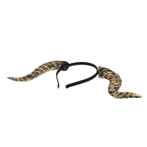 VILLFUL Vintage Steampunk Teufelshorn Stirnband Abnehmbar Komfortabel Vielseitig für Halloween Cosplay Themenpartys Schnelles Kostüm-upgrade mit Gothic Hörnern von VILLFUL