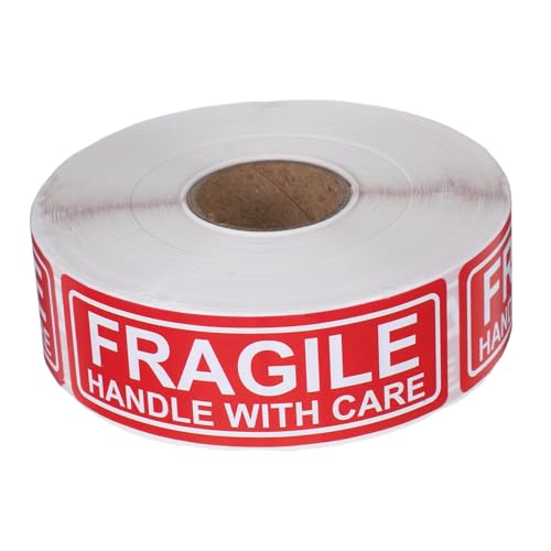 VILLFUL Warnaufkleber Fragile Selbstklebend Handle With Care Aufkleber Für Zerbrechliche Sendungen Verpackungsetiketten Für Versand von VILLFUL