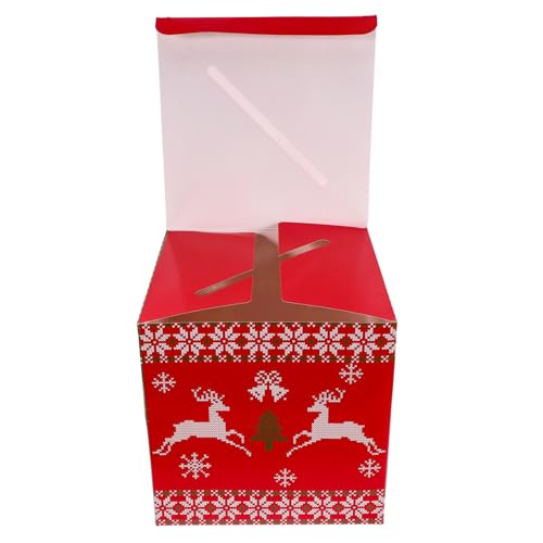 VILLFUL Weihnachtliche Abstimmungsbox Große Kapazität für Raffle Tickets und Spenden Festliche Gestaltung für Partys und Feiern für Weihnachtsfeiern und Verlosungen von VILLFUL