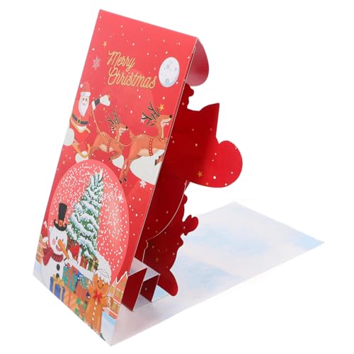 VILLFUL Weihnachtskarte Schneemann Weihnachtsgrußkarte Dekorative Festtagskarte für Weihnachtsfeier mit Liebevollem Design und Hochwertigem Material für Familie und Freunde von VILLFUL