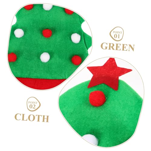 VILLFUL Weihnachtsmütze Erwachsene Weihnachtsbaum Design Festliche Leichte Komfortable Santa Mütze Grün für Xmas Party Dekoration und VILLFUL Weihnachtsmütze Erwachsene Weihnachtsbaum Design Festliche Leichte Komfortable Santa Mütze Grün für Xmas Party Dekoration und von VILLFUL