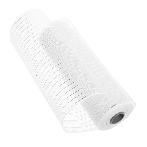 VILLFUL Weißes Tüllband Netzstoff für DIY Basteln Dekoratives Geschenkband mit Netzgaze Leichtes Tragbares Rollenband für Party Hochzeits und Geschenkverpackungen VILLFUL Weißes Tüllband Netzstoff für DIY Basteln Dekoratives Geschenkband mit Netzgaze Leichtes Tragbares Rollenband für Party Hochzeits und Geschenkverpackungen von VILLFUL
