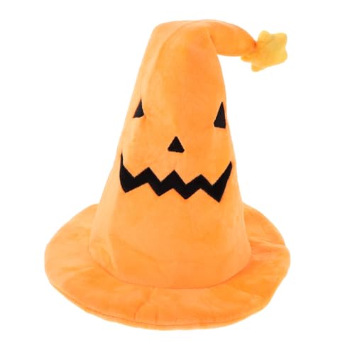 VILLFUL Witziger Hexenhut Damen Halloween Kürbis Hut Cosplay Party Zubehör Komfortabler Hexenhut für Kostümpartys und Festliche Anlässe VILLFUL Witziger Hexenhut Damen Halloween Kürbis Hut Cosplay Party Zubehör Komfortabler Hexenhut für Kostümpartys und Festliche Anlässe von VILLFUL