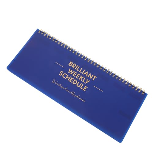 VILLFUL Wochenplan Notizblock Habit Tracker Kalender Wochenplaner Wochenplaner Organizer Wöchentlicher Habit Tracker Horizontaler Planer Tagesplaner Blaues Papier von VILLFUL
