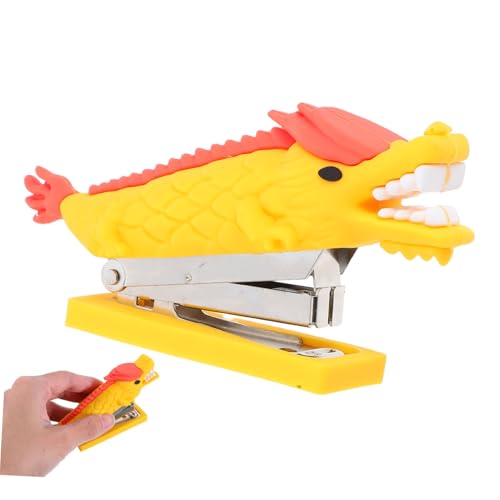 VILLFUL Xiaolong Hefter kleiner Hefter cooles Briefpapier Mini -Hefter schwere Hefter Drachenhefter süße Hefter Bürowefter kleiner süßer Hefter Netter Hefter Rostfreier Stahl Gelb VILLFUL Xiaolong Hefter kleiner Hefter cooles Briefpapier Mini -Hefter schwere Hefter Drachenhefter süße Hefter Bürowefter kleiner süßer Hefter Netter Hefter Rostfreier Stahl Gelb von VILLFUL