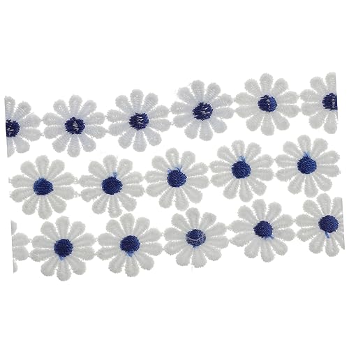 VILLFUL Yards Bestickte Spitzenborte mit Blumenmuster Farbige Daisy Ribbons für DIY Handwerk Hochzeitsdeko Basteln und Kleidung von VILLFUL