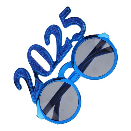 VILLFUL Year Party Brille Kunststoff Lustige Zahlenbrille Foto Requisite Silvester Feier Zubehör Blau Glitzer VILLFUL Year Party Brille Kunststoff Lustige Zahlenbrille Foto Requisite Silvester Feier Zubehör Blau Glitzer von VILLFUL