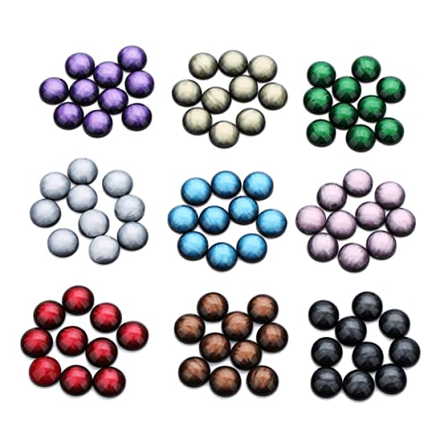VILLFUL 1 Beutel 30 Stück Runde Harz-halbkreis-patches Diy-schmuckmaterialien Zubehör Damenschmuck Ohrringe Ohrclips von VILLFUL