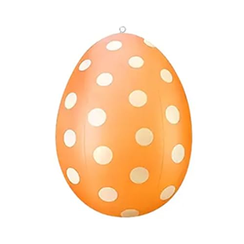 VIMAZ Osterdeko Outdoor, 40 cm Riesige Osterei-Dekorationen für den Außenbereich für Schaufenster, Warenpräsentation, Garten für Garten, Rasen, Party (Orange Farbe) von VIMAZ