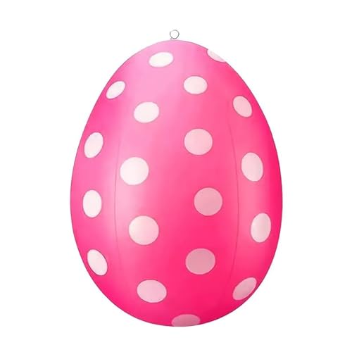 VIMAZ Osterdeko Outdoor, 40 cm Riesige Osterei-Dekorationen für den Außenbereich für Schaufenster, Warenpräsentation, Garten für Garten, Rasen, Party (Rosa) von VIMAZ
