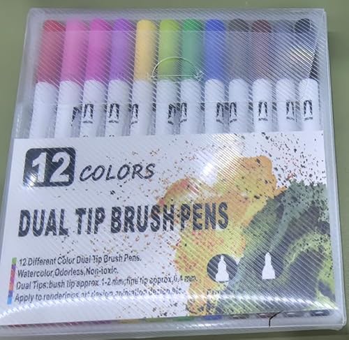 VINATO Filzstifte Acrylstifte Scrapbook Marker Set mit feiner und dicker Doppelspitze für kreative Projekte und täglichen Gebrauch von VINATO