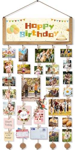 VINCOURNA Fotovorhang mit 30 Holzklammern klein, DIY Fotowand Fotogirlande & Bilderrahmen Collage Fotoseil Fotoleine Fotokette Bilderrahmen mit Klammern und Leine bilderrahmen mit schnur Holz 1Pack VINCOURNA Fotovorhang mit 30 Holzklammern klein, DIY Fotowand Fotogirlande & Bilderrahmen Collage Fotoseil Fotoleine Fotokette Bilderrahmen mit Klammern und Leine bilderrahmen mit schnur Holz 1Pack von VINCOURNA