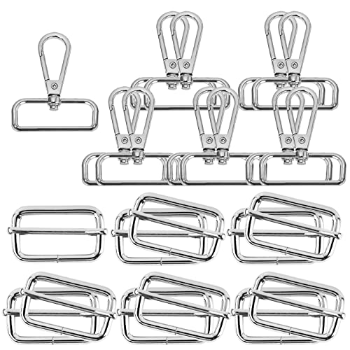 VINFUTUR 20 Stücke Drehverschlüsse Schlüsselanhänger Schiebeschnalle Gurtschieber 38mm für Handtasche Rucksack Tasche Zubehör VINFUTUR 20 Stücke Drehverschlüsse Schlüsselanhänger Schiebeschnalle Gurtschieber 38mm für Handtasche Rucksack Tasche Zubehör von VINFUTUR
