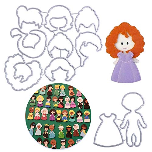 VINFUTUR Stanzschablonen Prinzessin Mädchen Prägeschablonen Metall Stanzformen für DIY Karte Sammelalbum Scrapbooking Fotoalbum Deko Cutting Dies VINFUTUR Stanzschablonen Prinzessin Mädchen Prägeschablonen Metall Stanzformen für DIY Karte Sammelalbum Scrapbooking Fotoalbum Deko Cutting Dies von VINFUTUR