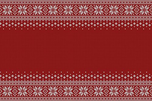 Set mit 4 Einzelpersonen, Vinyl, Winter, Rot, 4u-30 x 45 cm von VINILIKO