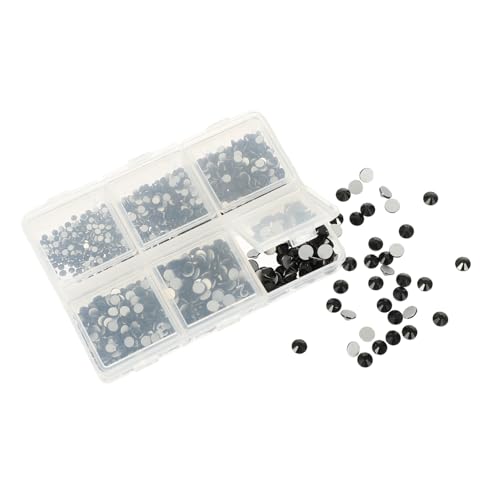 1 Satz Fächer Nagelkunst Strasssteine Flache Rückseite Glitzersteinchen für Diy Nail Art Maniküre Zubehör für Verschiedene Anlässe und Projekte von VINTORKY