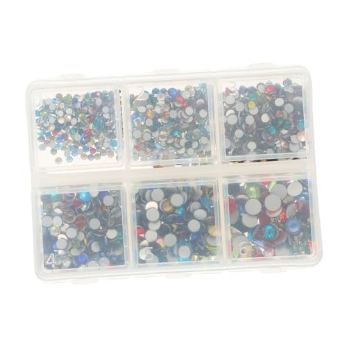 1 Satz Glitzernde Nail Art Strasssteine Flachrücken für Diy Projekte Rhinestones Kit für Nageldesign Schmuck Körperkunst und Mehr von VINTORKY