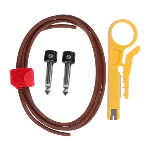 VINTORKY 1 Satz Gitarren Effektkabelset Kurzzeit Rauschunterdrückungskabel für Elektrische Gitarren mit Steckern und Clip Hochwertige Metallmaterialien für Sichere und Langlebige Nutzung VINTORKY 1 Satz Gitarren Effektkabelset Kurzzeit Rauschunterdrückungskabel für Elektrische Gitarren mit Steckern und Clip Hochwertige Metallmaterialien für Sichere und Langlebige Nutzung von VINTORKY