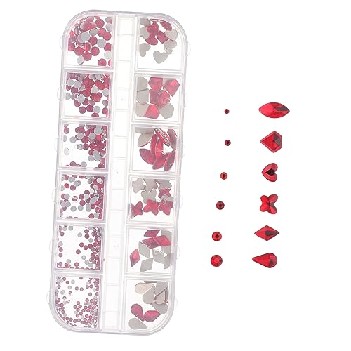 VINTORKY 1 Schachtel Nail-art-zubehör Dekorativer Nageldiamant Strasssteine Nagelschmuck Für Nagelkunst Nagelornamente Maniküre Gestüt Nagel Strass Maniküre-charme Nagelstein Nägel Harz Rot VINTORKY 1 Schachtel Nail-art-zubehör Dekorativer Nageldiamant Strasssteine Nagelschmuck Für Nagelkunst Nagelornamente Maniküre Gestüt Nagel Strass Maniküre-charme Nagelstein Nägel Harz Rot von VINTORKY