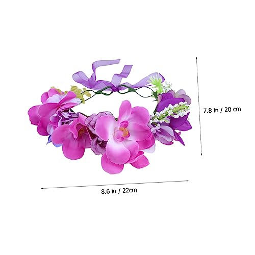 VINTORKY 1 Stück Blumenkranz Haarband für Hochzeiten Feste und Fotoshootings Leichtes Material Realistische Blüten Braut Accessoire zur Verschönerung Looks VINTORKY 1 Stück Blumenkranz Haarband für Hochzeiten Feste und Fotoshootings Leichtes Material Realistische Blüten Braut Accessoire zur Verschönerung Looks von VINTORKY