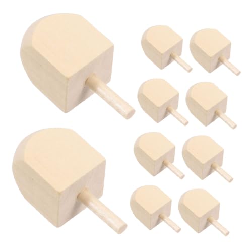 VINTORKY 10 Stück Holz Dreidel Unbemalt DIY Bastelspielzeug für Chanukka Feiern Interaktive Holzspielzeuge zum Gestalten und Personalisieren für Erwachsene VINTORKY 10 Stück Holz Dreidel Unbemalt DIY Bastelspielzeug für Chanukka Feiern Interaktive Holzspielzeuge zum Gestalten und Personalisieren für Erwachsene von VINTORKY